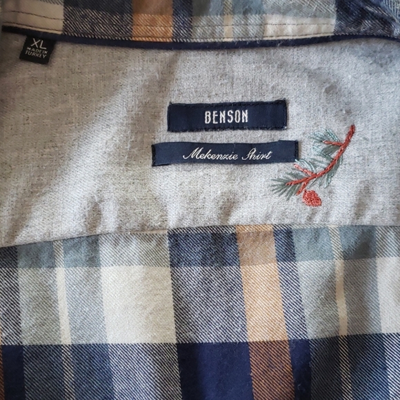BENSON Men's Flannel Shirts XL - Picture 2 of 5